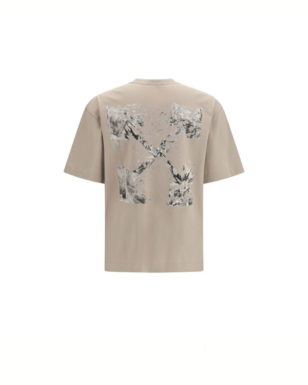 Off-White - Spices Arrow Skate T-Shirt Beige in Cotone