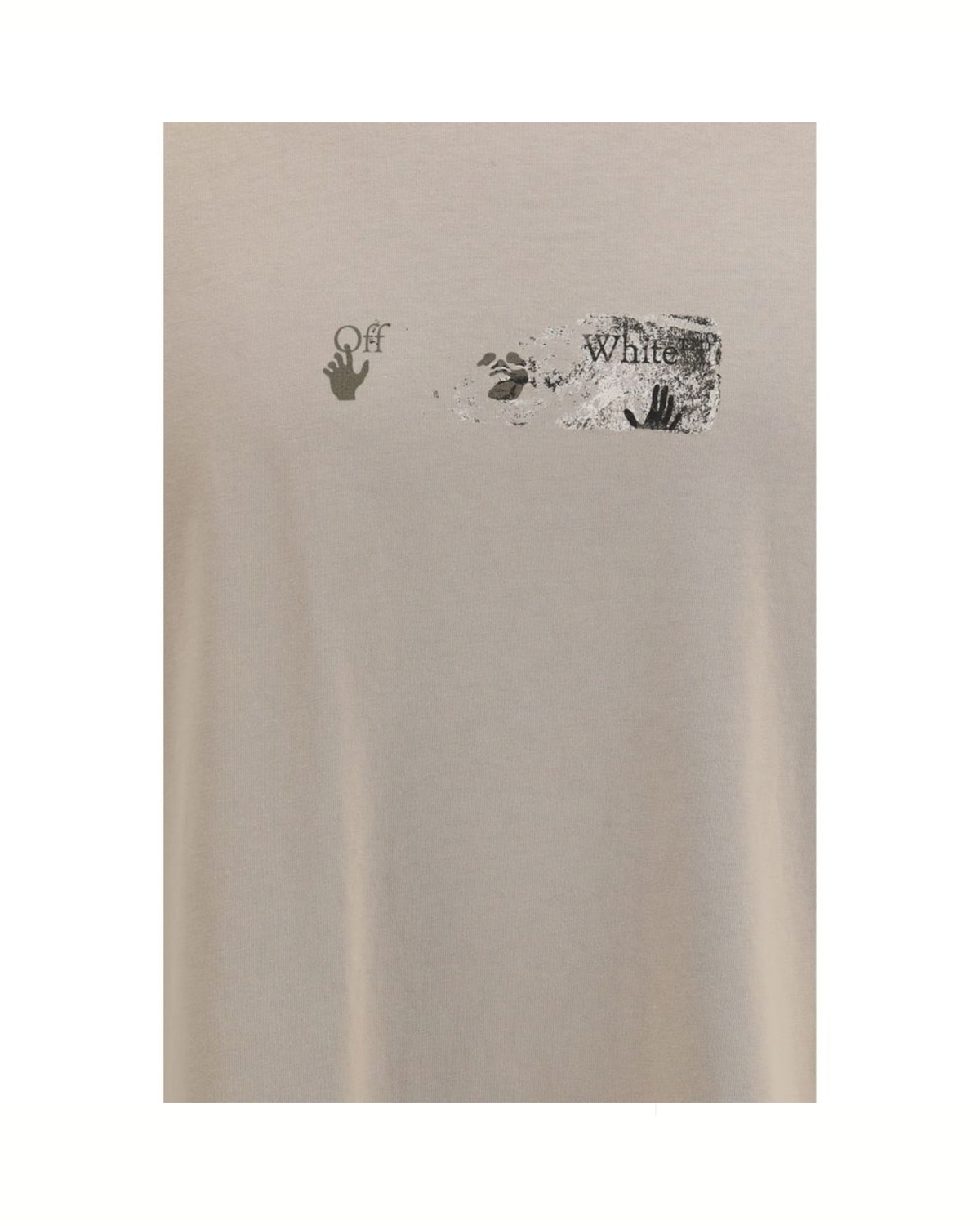Off-White - Spices Arrow Skate T-Shirt Beige in Cotone