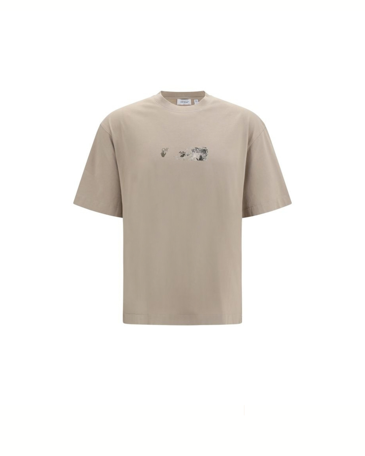 Off-White - Spices Arrow Skate T-Shirt Beige in Cotone