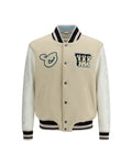 Off-White – Varsity Star Logo Jacket Ivory & White