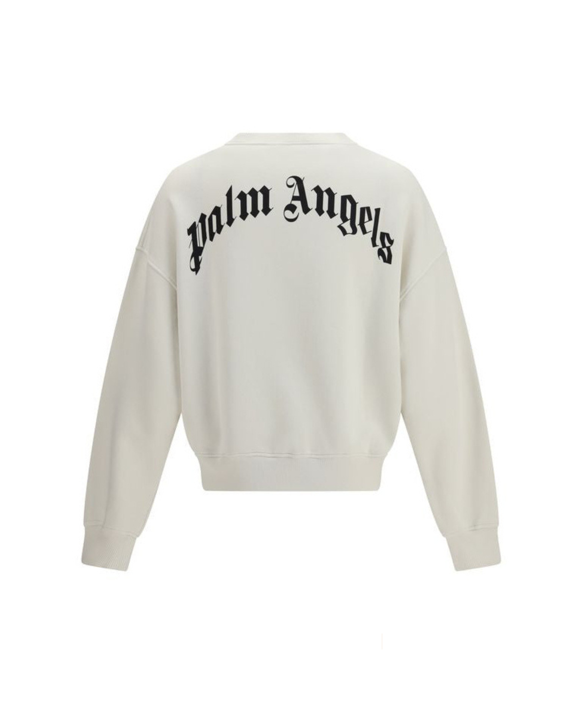 Palm Angels – Back Curved Logo Sweatshirt Ivory