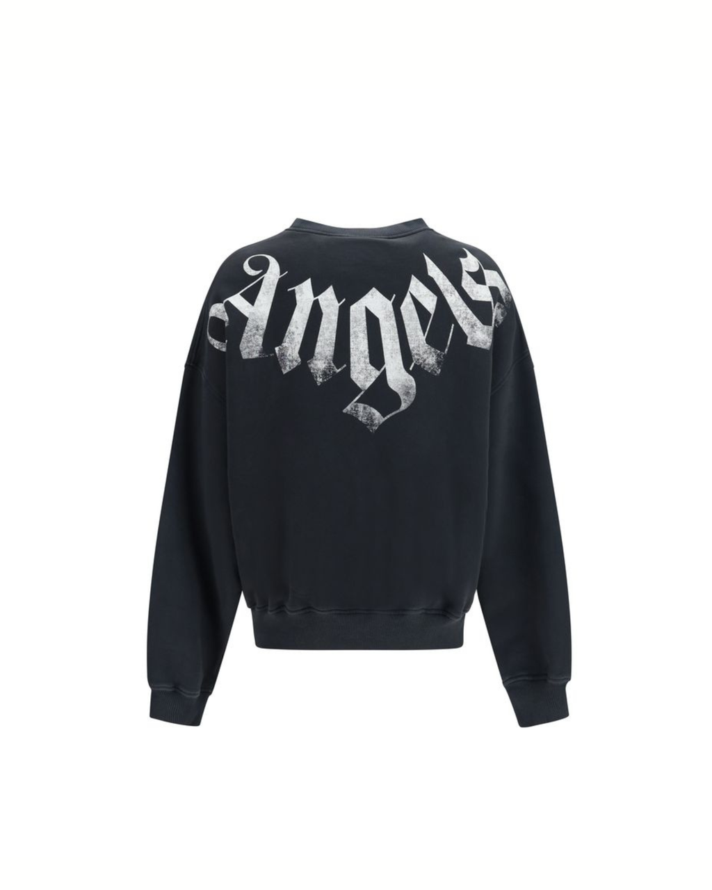 Palm Angels Big Neck Logo Sweatshirt Black