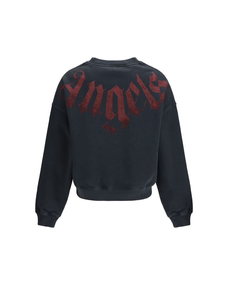 Palm Angels – Big Neck Logo Sweatshirt Black