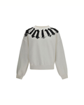 Palm Angels – Big Neck Logo Sweatshirt Off White