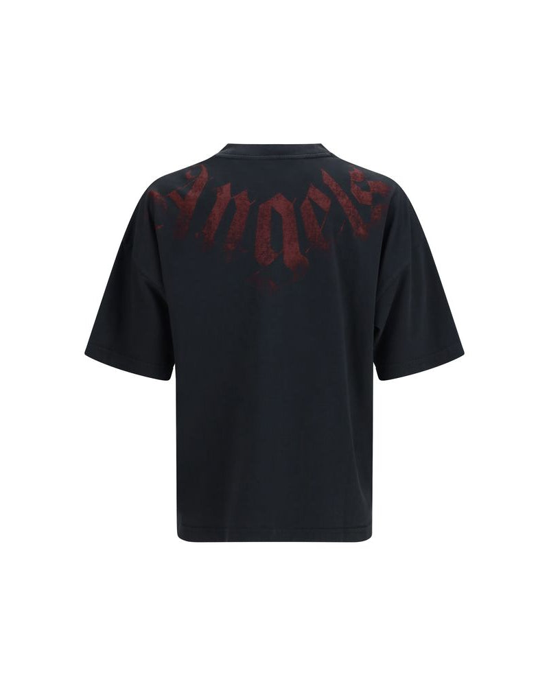 Palm Angels – Big Neck Logo T-Shirt Black
