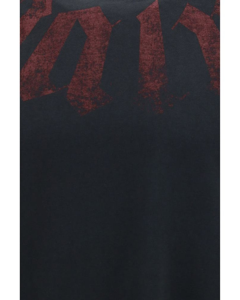 Palm Angels – Big Neck Logo T-Shirt Black