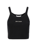 Palm Angels – Classic Logo Crop Tank Top Black