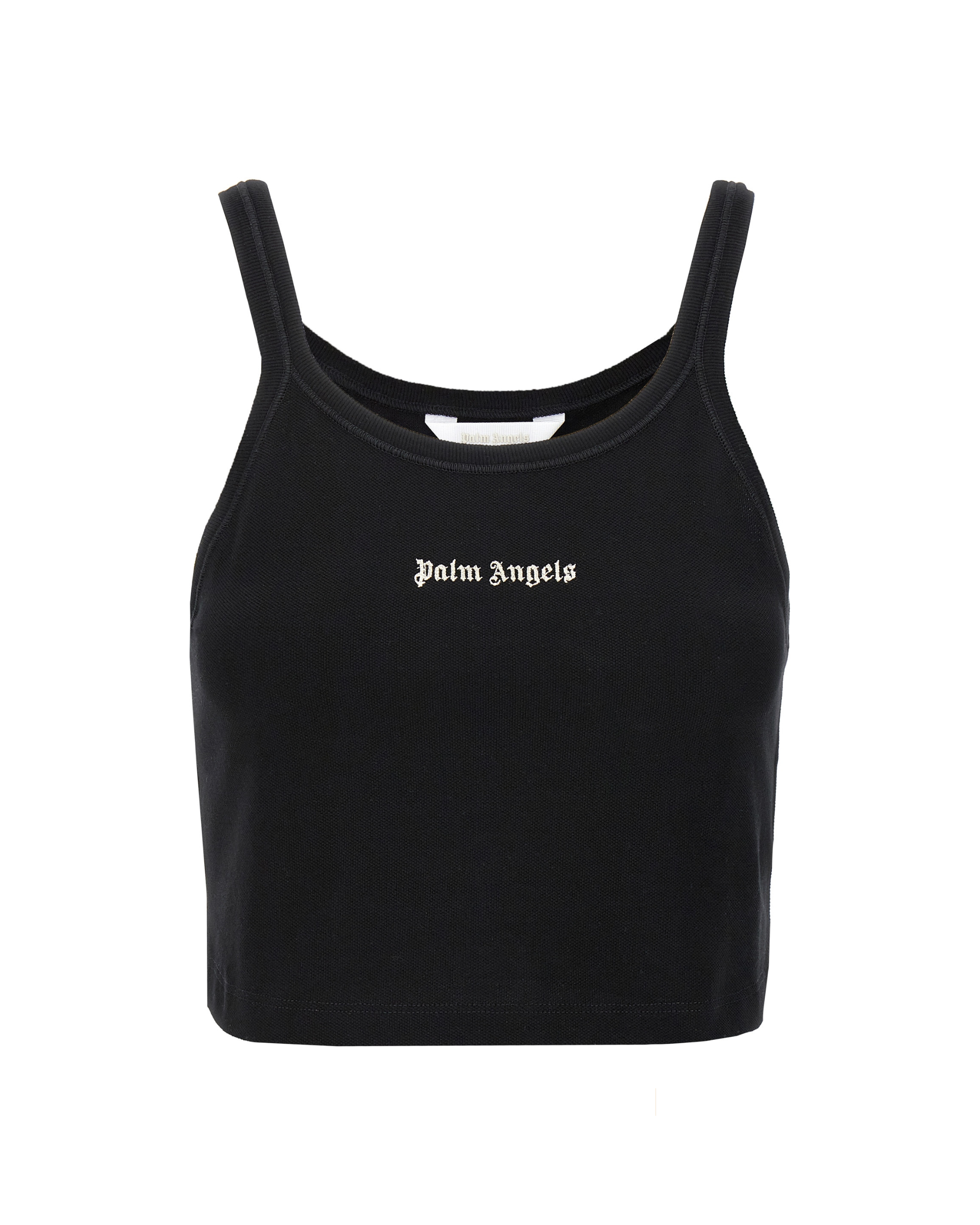 Palm Angels – Classic Logo Crop Tank Top Black