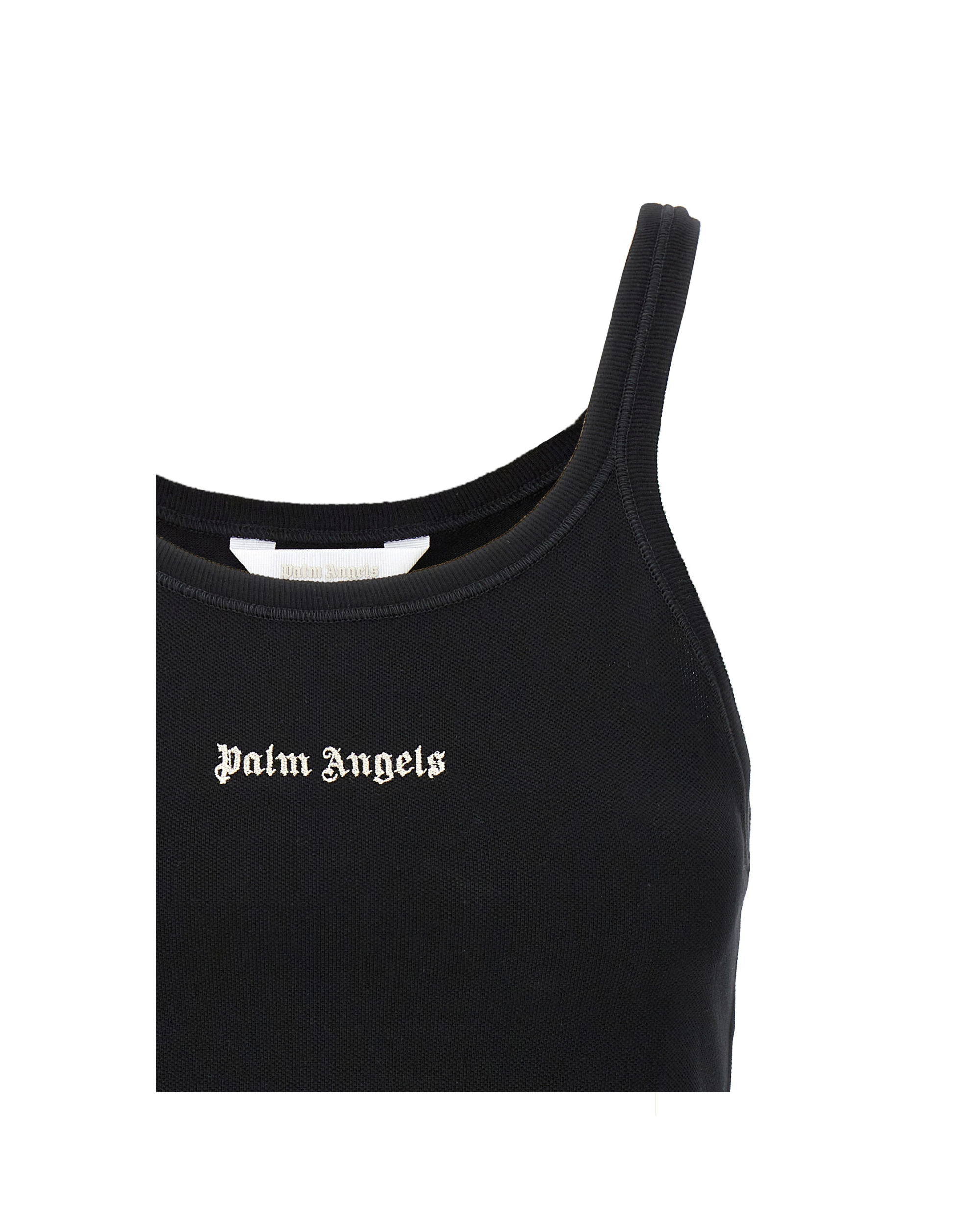Palm Angels – Classic Logo Crop Tank Top Black