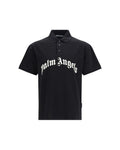 Palm Angels – Curved Logo Polo Black