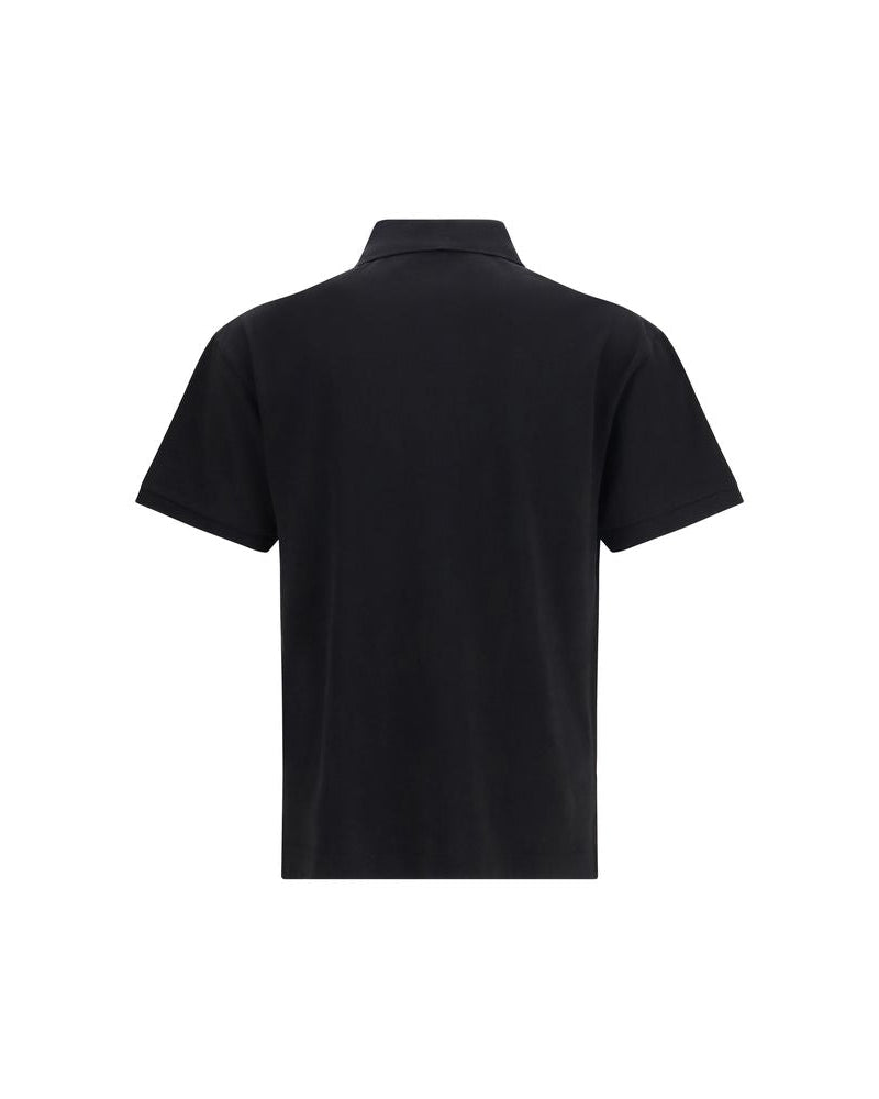 Palm Angels – Curved Logo Polo Black