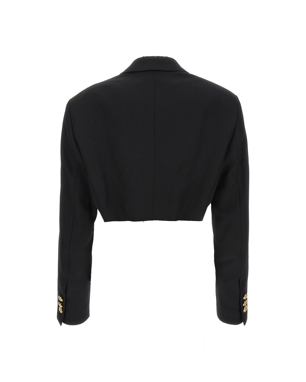 Palm Angels – Double-Breasted Cropped Blazer Black
