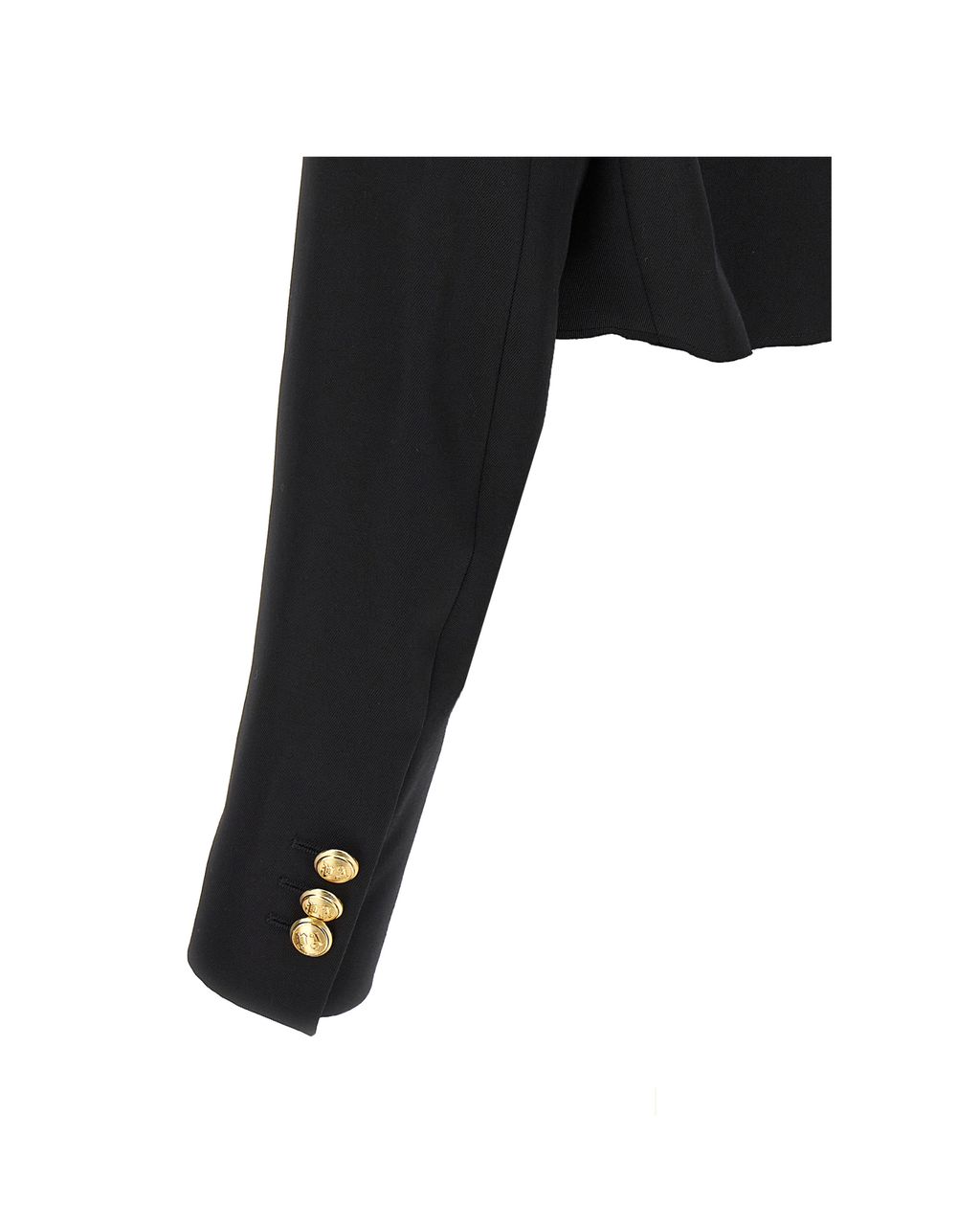 Palm Angels – Double-Breasted Cropped Blazer Black