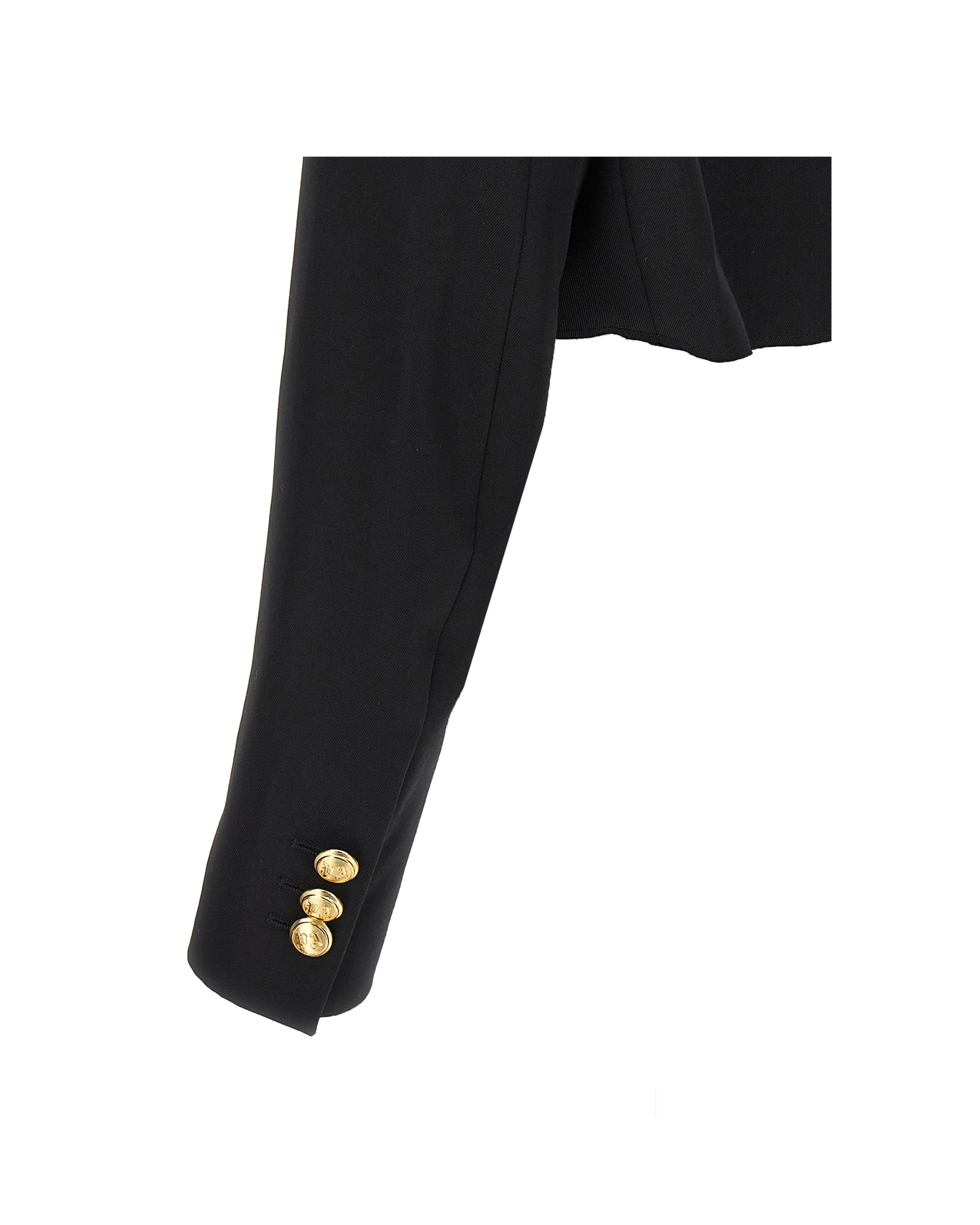 Palm Angels – Double-Breasted Cropped Blazer Black
