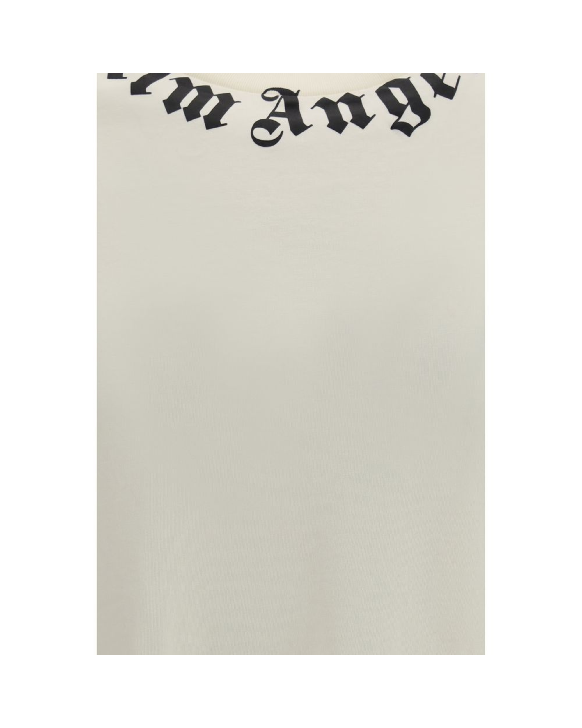 Palm Angels Logo Crewneck T-Shirt Off White