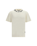 Palm Angels Logo Crewneck T-Shirt Off White