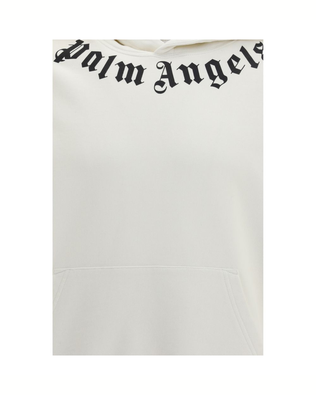 Palm Angels – Neck Logo Hoodie Ivory