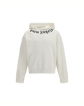 Palm Angels – Neck Logo Hoodie Ivory