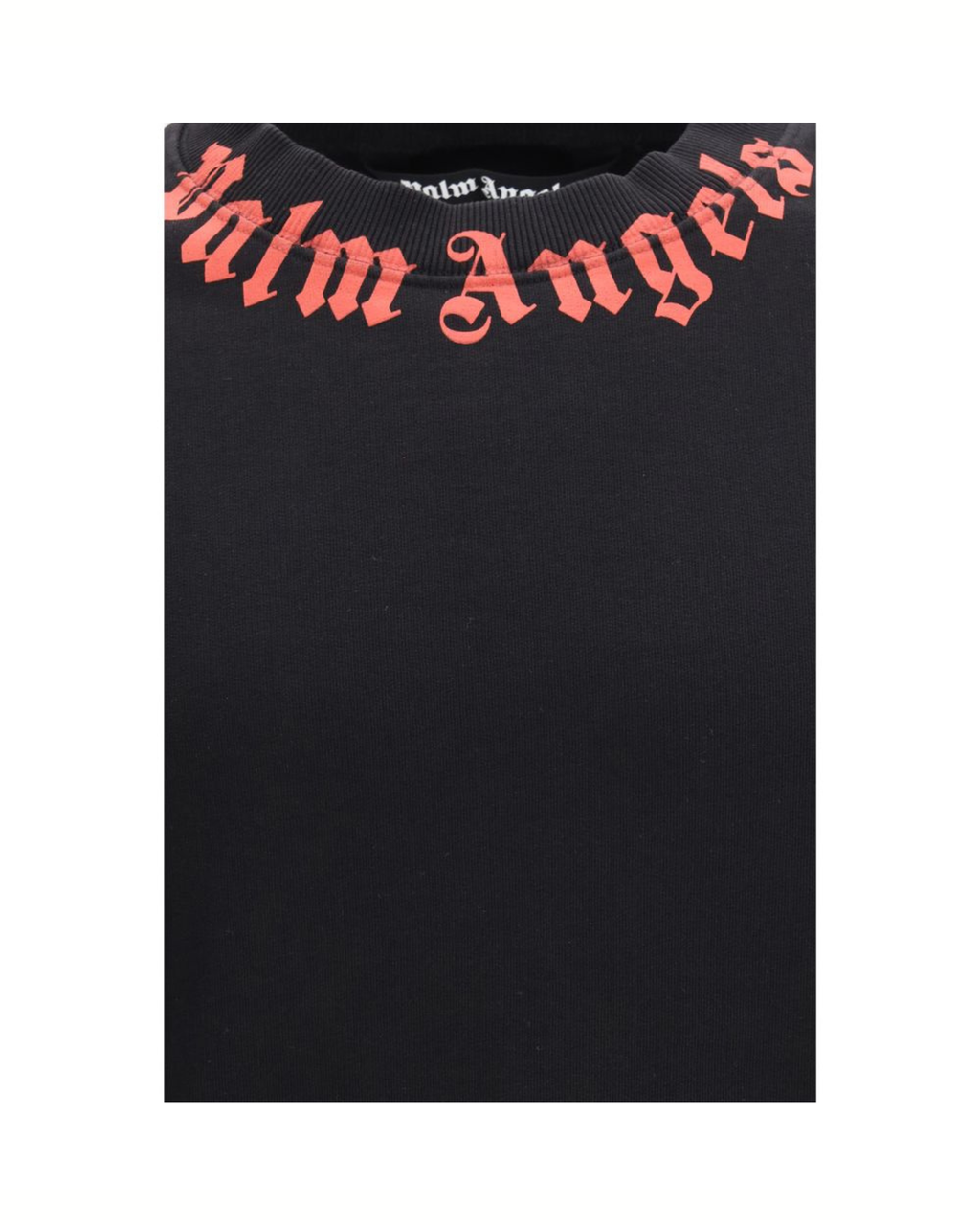 Palm Angels – Neck Logo Sweatshirt Black / Red