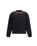 Palm Angels – Neck Logo Sweatshirt Black / Red