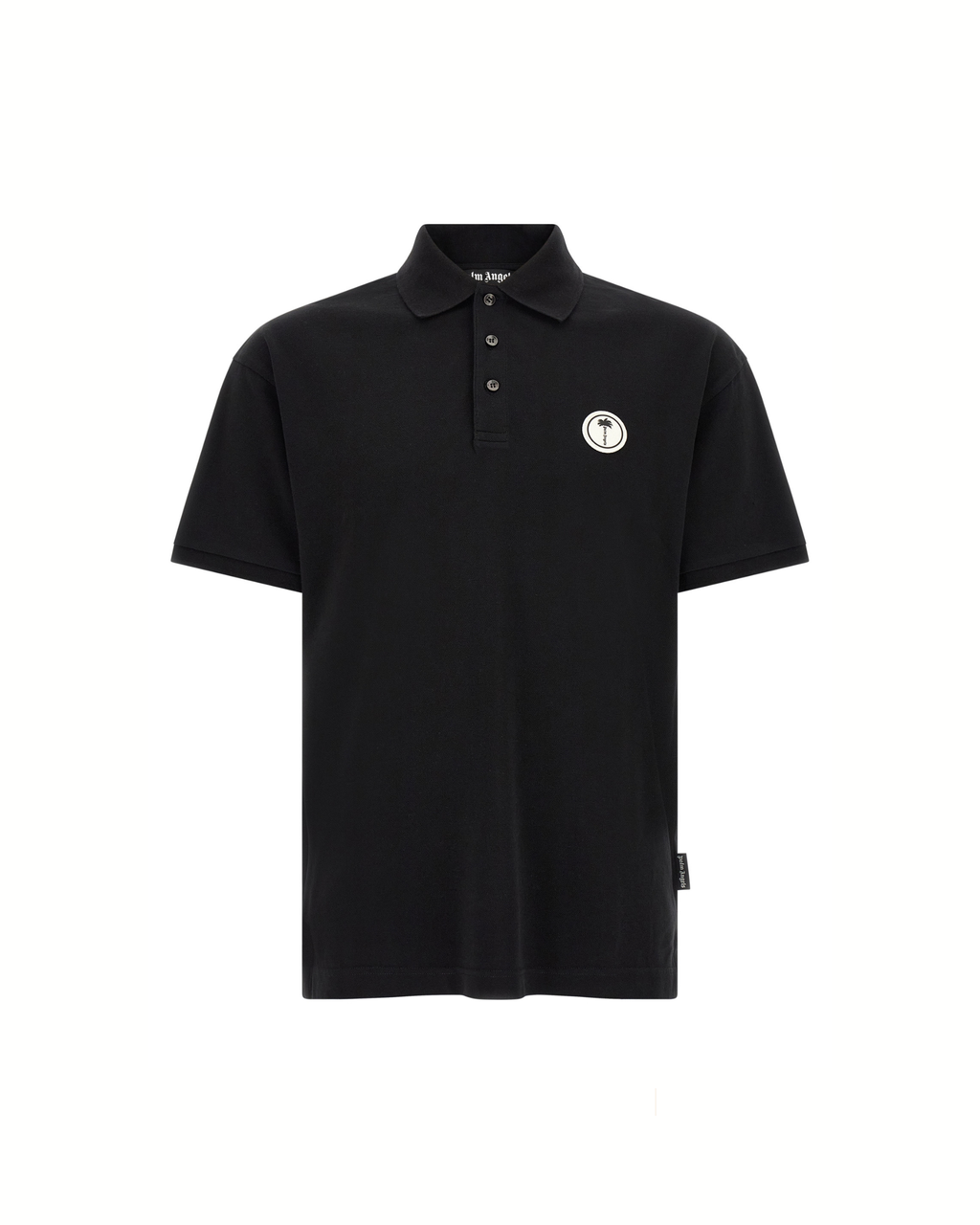 Palm Angels - Palm Patch Piqué Polo Shirt Black