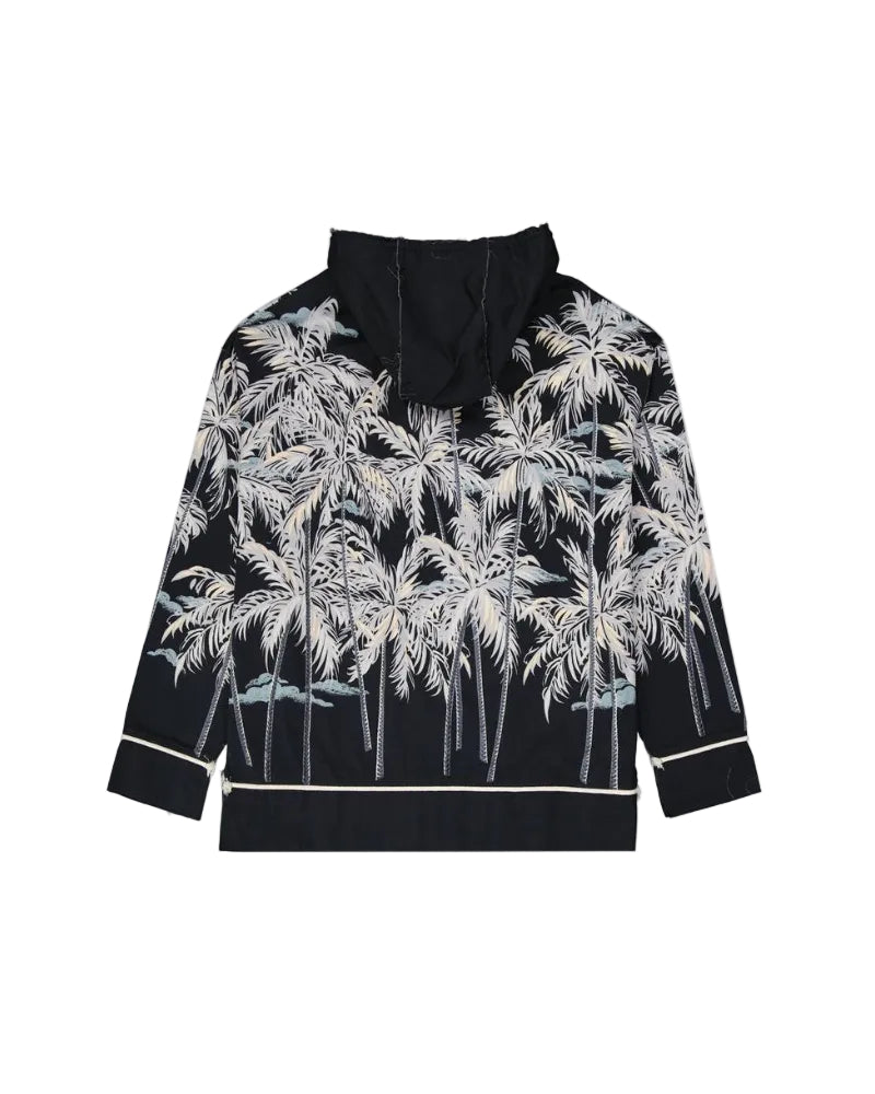 Palm Angels – Palm Print Hoodie Black
