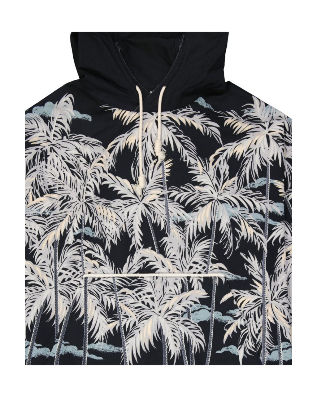 Palm Angels – Palm Print Hoodie Black