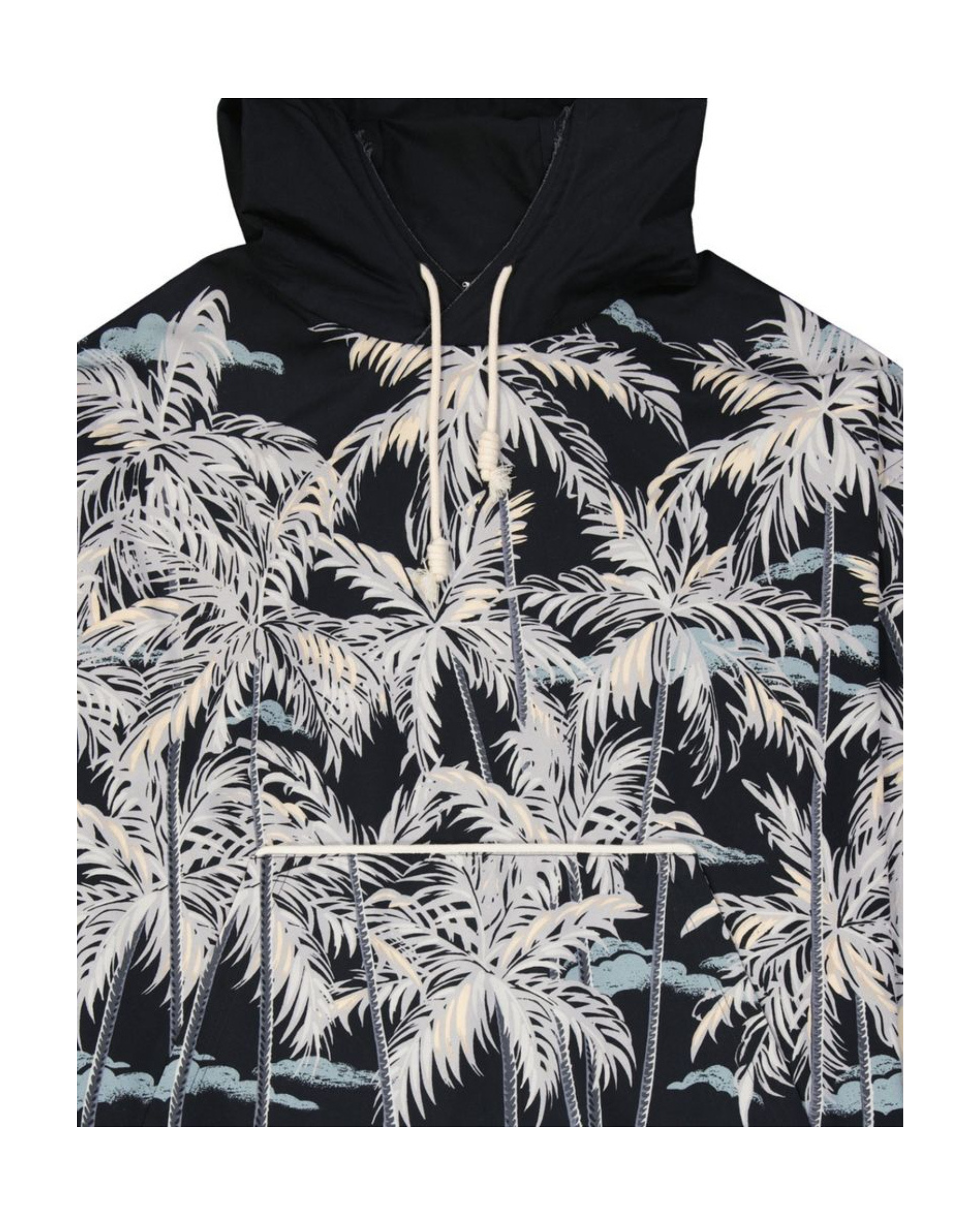 Palm Angels – Palm Print Hoodie Black
