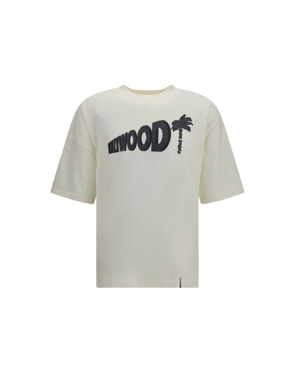 Palm Angels – Sunset Blvd Palm T-Shirt in Cotone Off-White