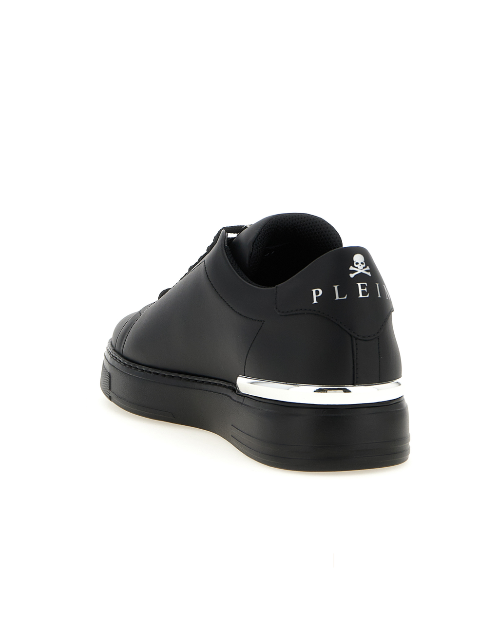 Philipp Plein – Hexagon Leather Sneakers Black