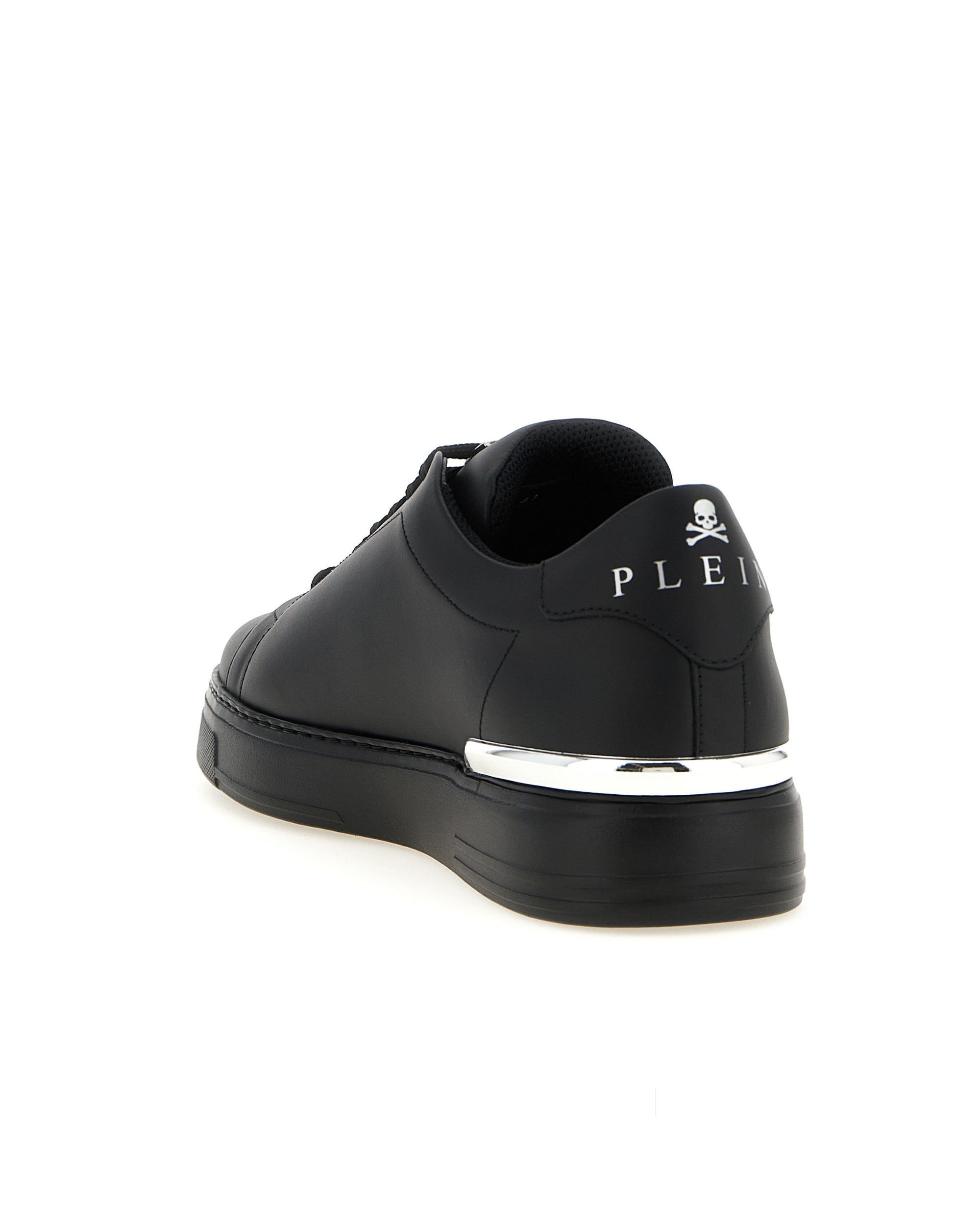 Philipp Plein – Hexagon Leather Sneakers Black
