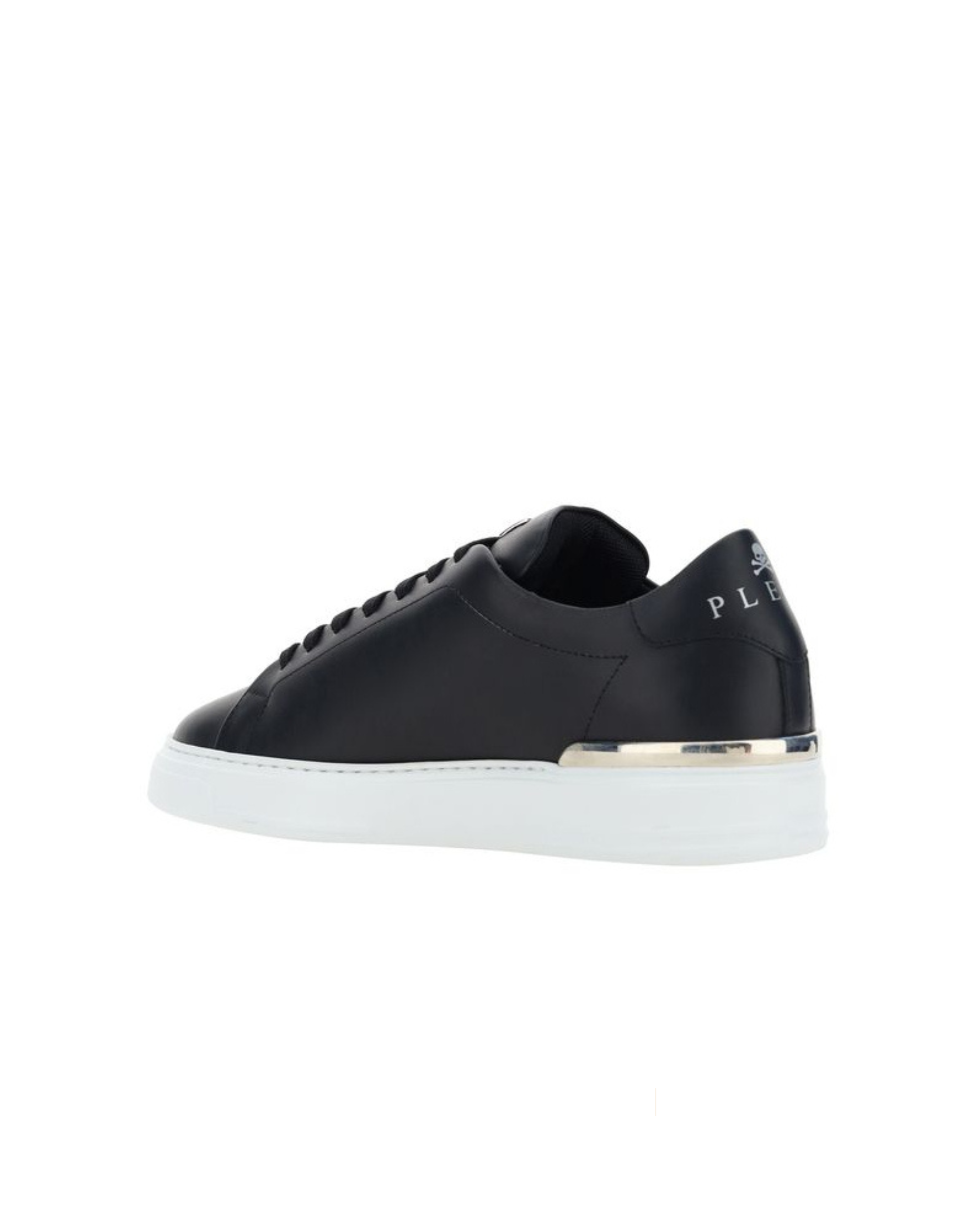 Philipp Plein – Hexagon Low Top Leather Sneakers Black
