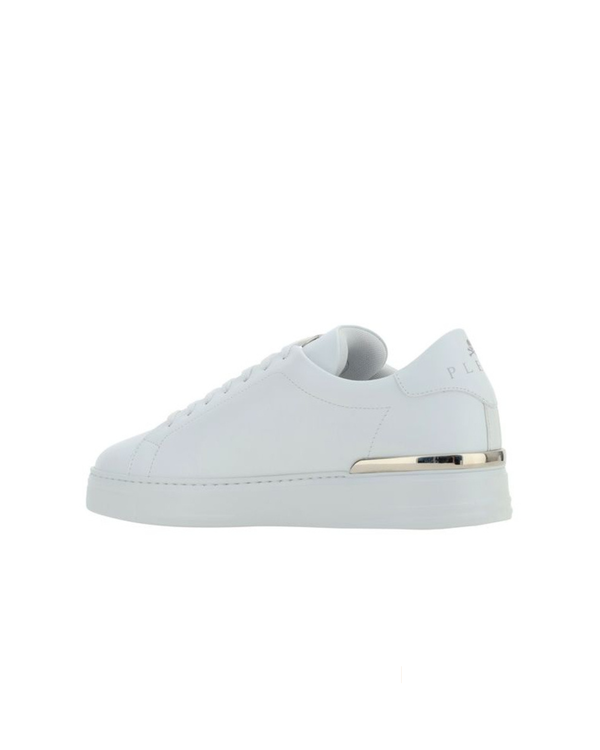 Philipp Plein – Hexagon Low Top Leather Sneakers White