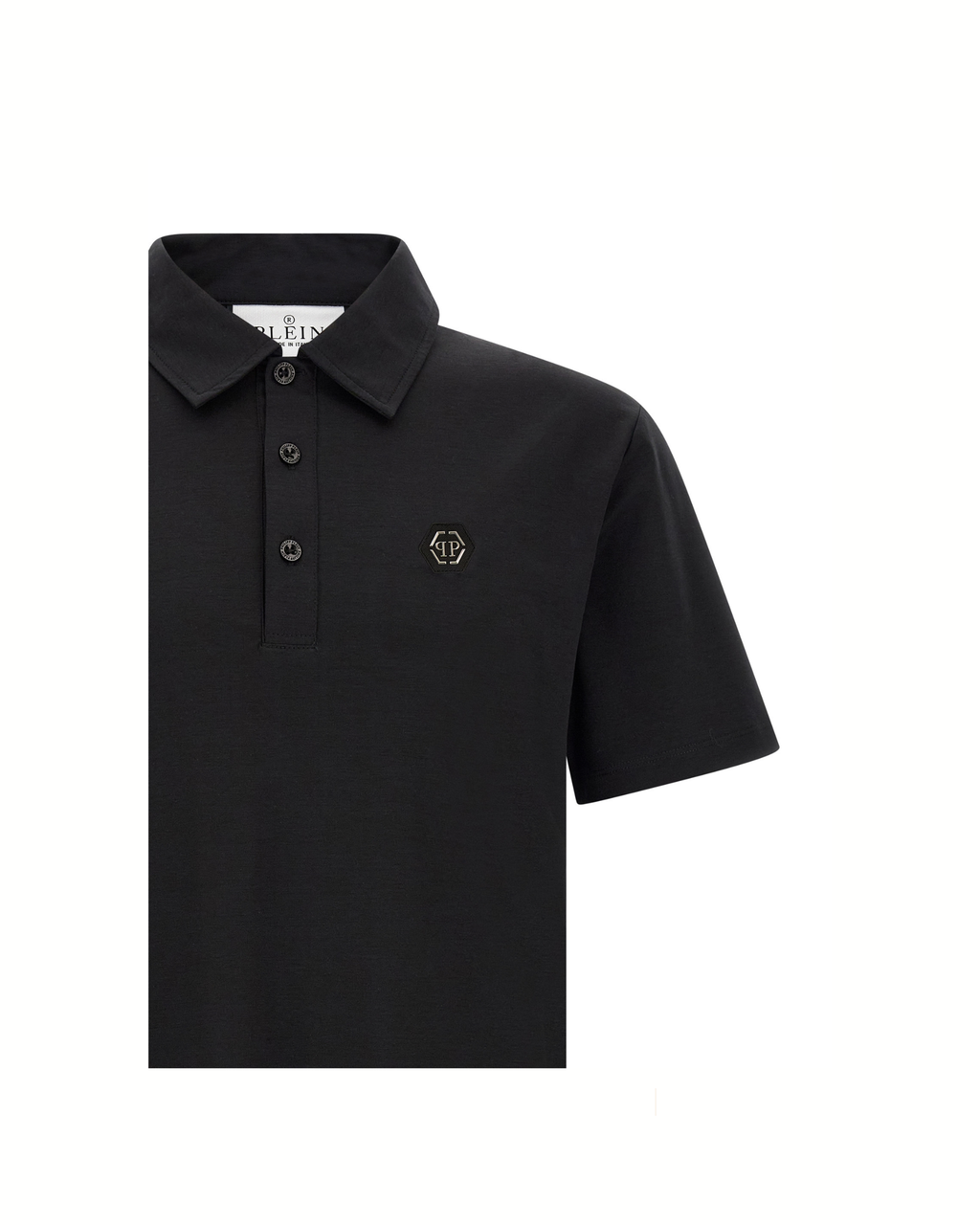 Philipp Plein Hexagon Polo Shirt Black