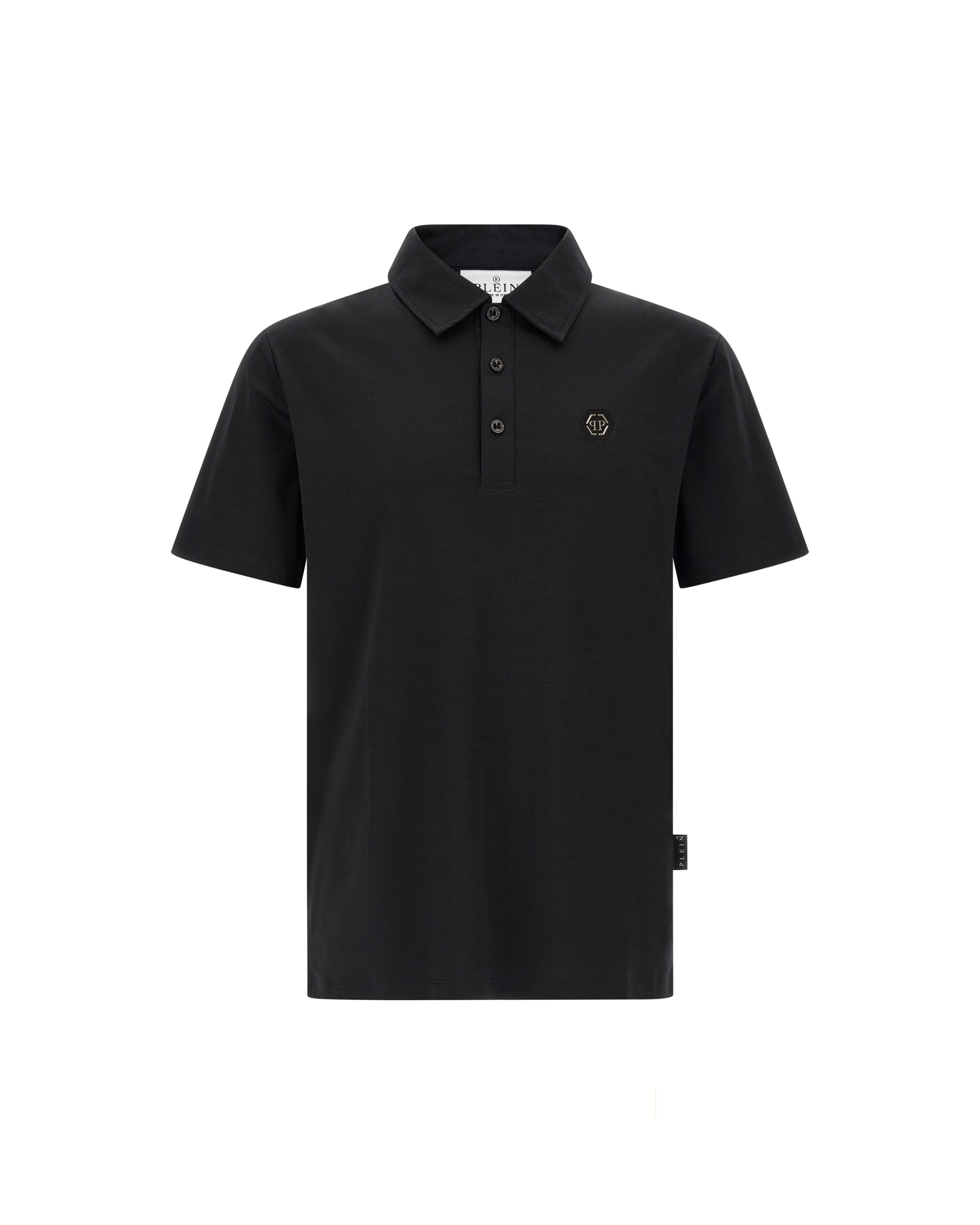 Philipp Plein Hexagon Polo Shirt Black
