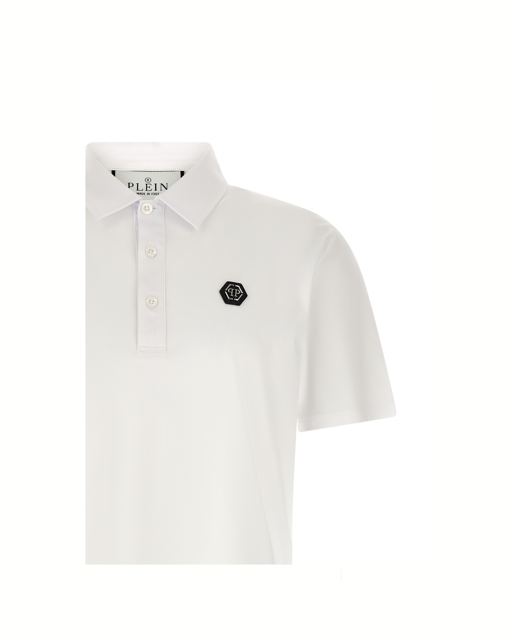 Philipp Plein Hexagon Polo Shirt White