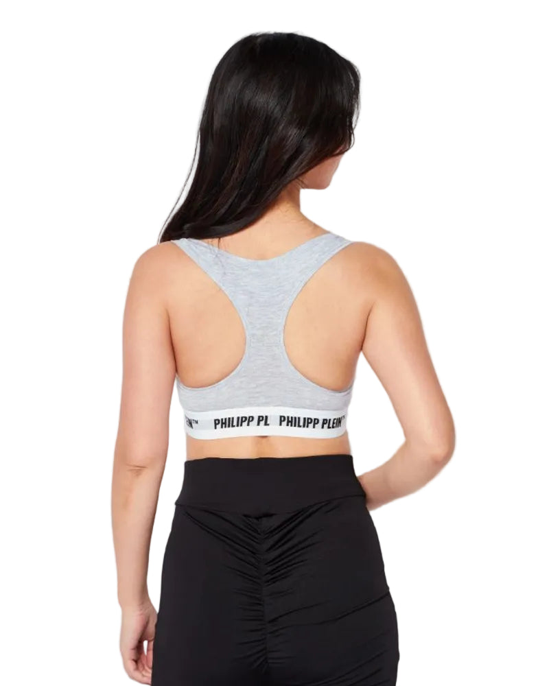 Philipp Plein – Logo Band Crop Top Grey (Set 2 Pezzi)