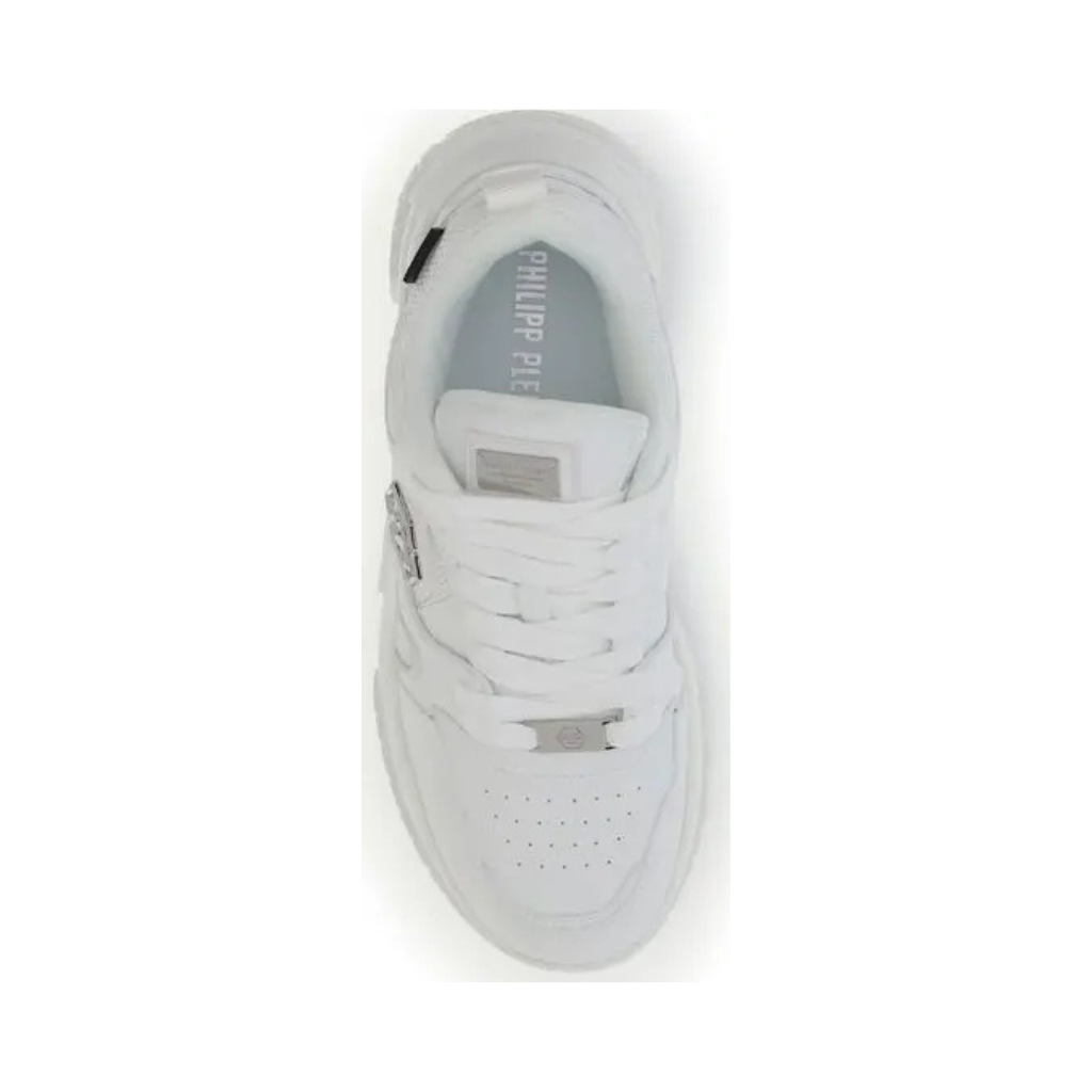 Philipp Plein Men's "New Predator" Sneakers - Total White Edition