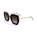 Philipp Plein - SPP097S Hexagonal Metal-Trim Sunglasses - Black & Gold