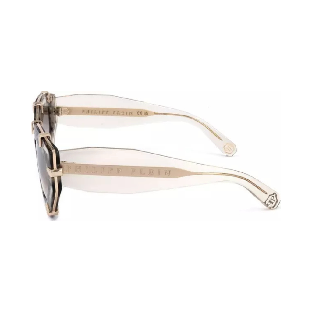 Philipp Plein - SPP099V Crystal & Marble Sunglasses - Transparent Grey