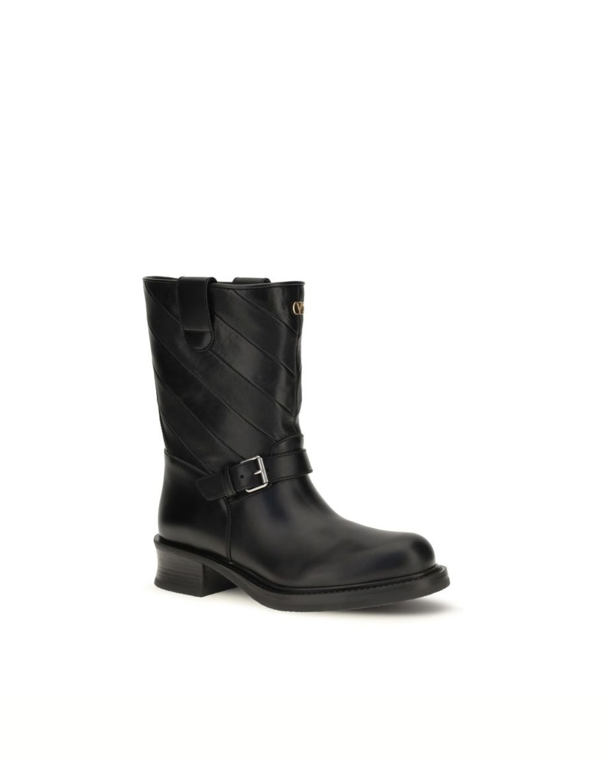 Valentino Garavani - Bootie Stivali Neri in Pelle