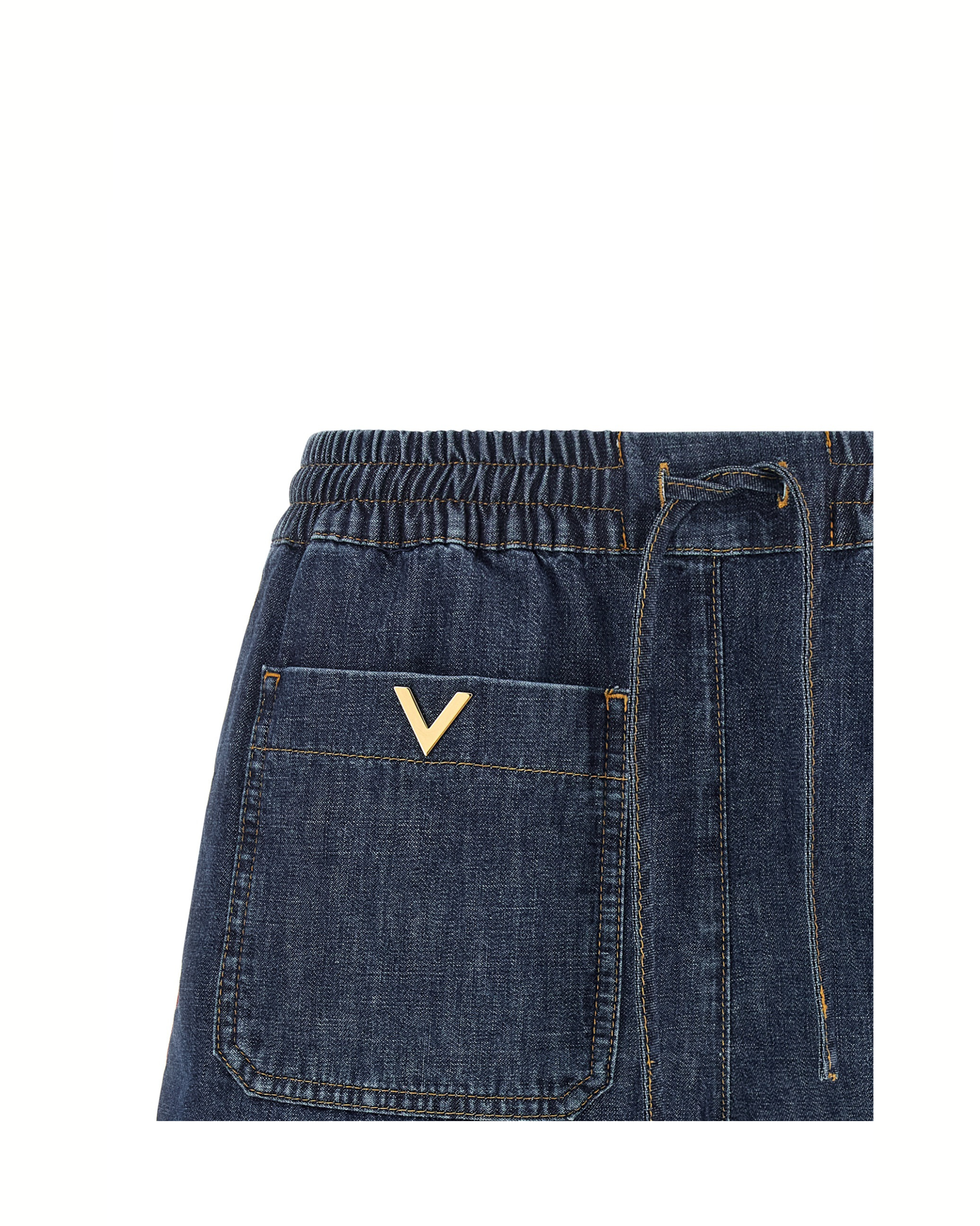 Valentino Garavani Chambray Denim Shorts