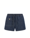 Valentino Garavani Chambray Denim Shorts
