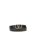Valentino Garavani – Cintura VLogo Signature in Pelle Black/Gold