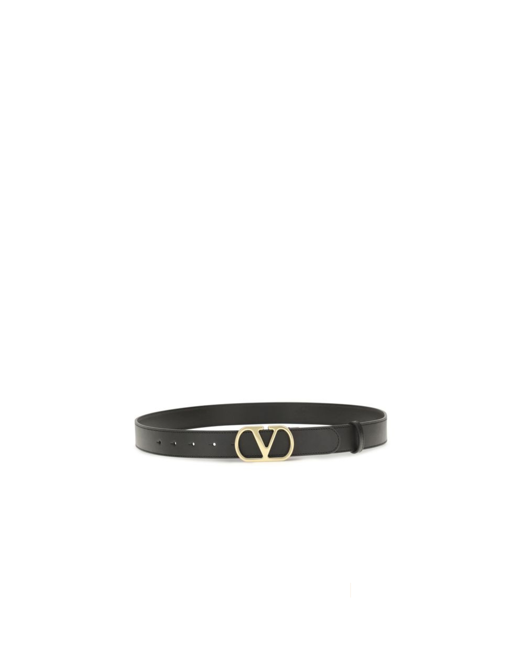 Valentino Garavani – Cintura VLogo Signature in Pelle Black/Gold