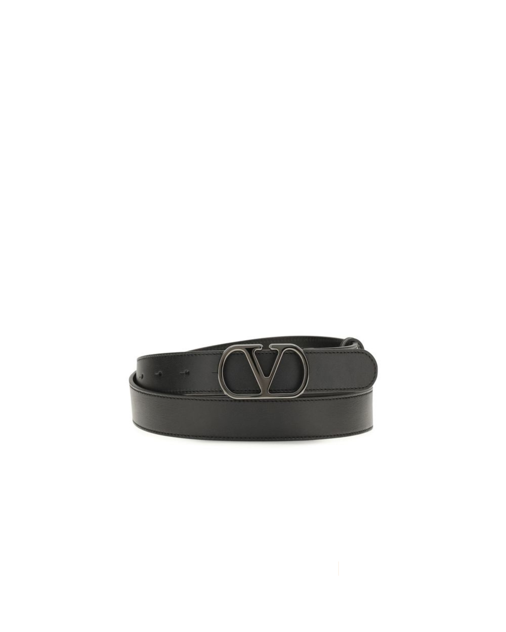 Valentino Garavani – Cintura VLogo Signature in Pelle Black/Black