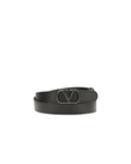 Valentino Garavani – Cintura VLogo Signature in Pelle Black/Black