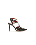 Valentino Garavani – Décolleté Studdy in Pelle di Capra Nera con Borchie