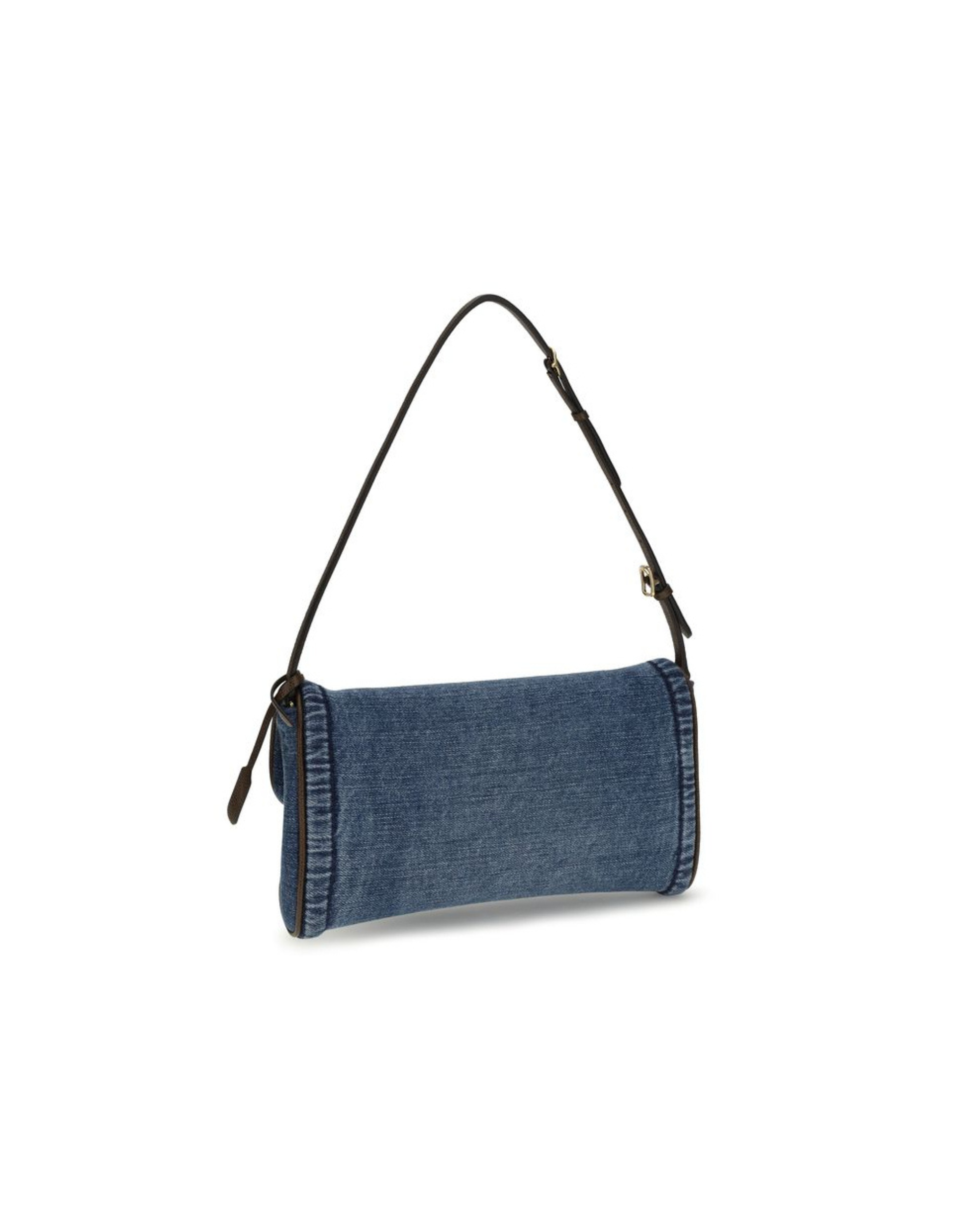 Valentino Garavani – DeVain Small Shoulder Bag in Denim con VLogo Signature
