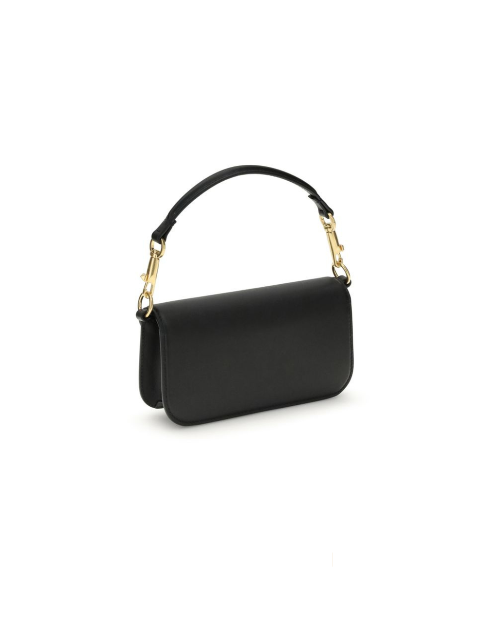 Valentino Garavani Locò Shoulder Bag in Pelle Nera con VLogo Signature